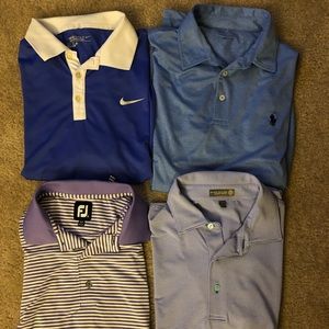Lot of 4 very nice golf shirts Size Large